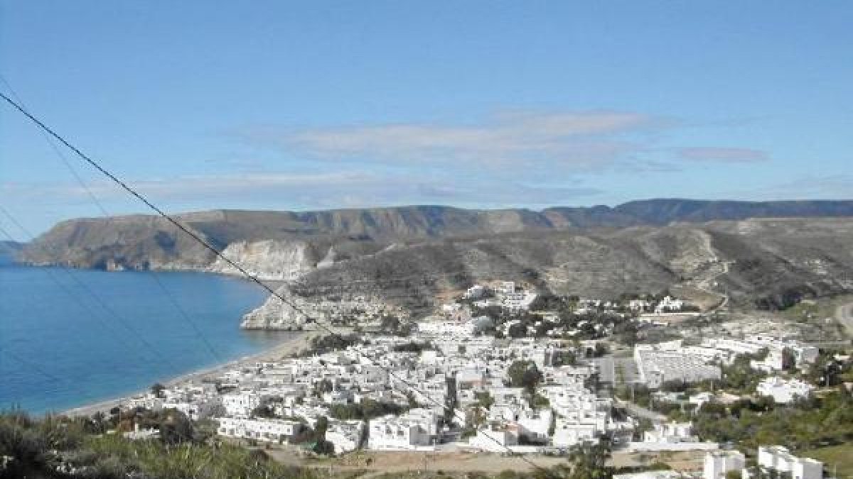 Vista aérea de la localidad nijareña de Aguamarga.