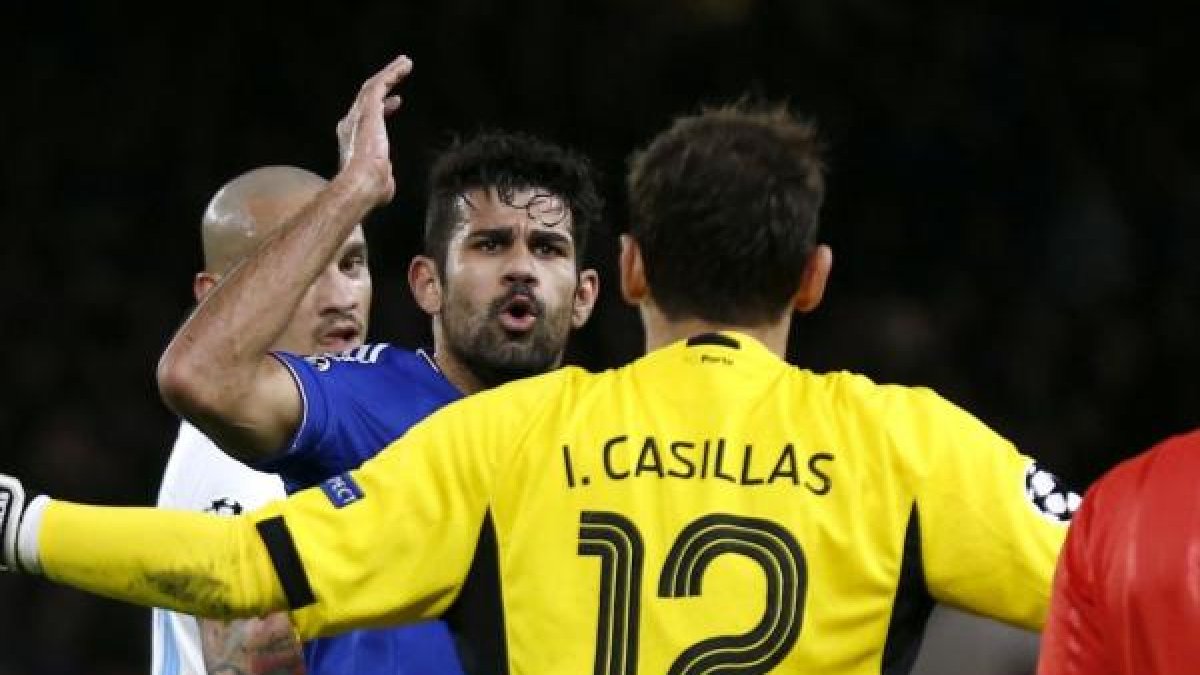 Discusión entre Iker Casillas y Diego Costa.