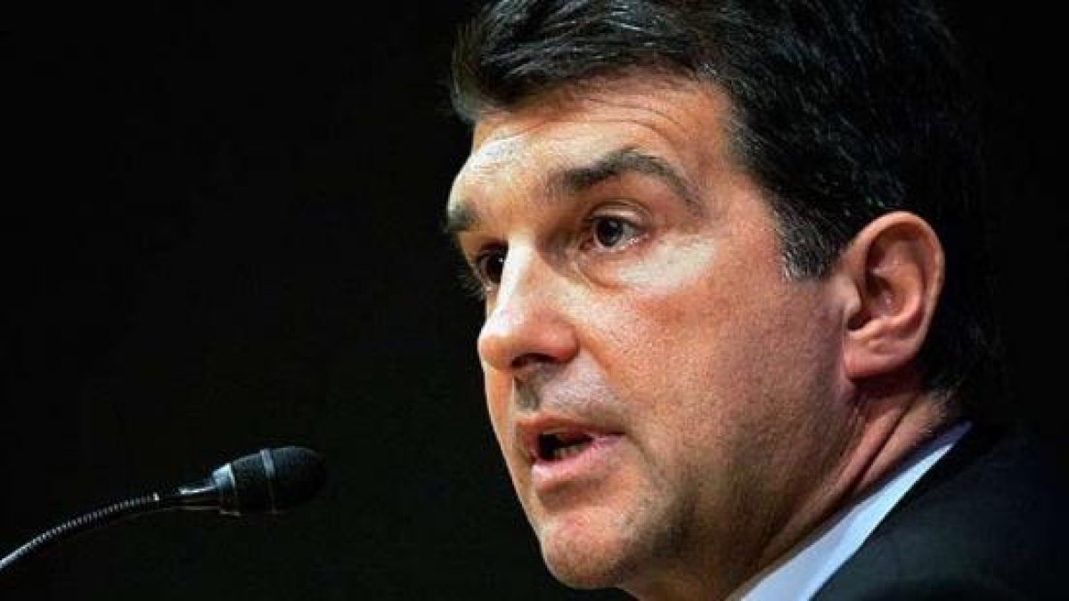 Joan Laporta en su etapa de presidente en el Barcelona.
