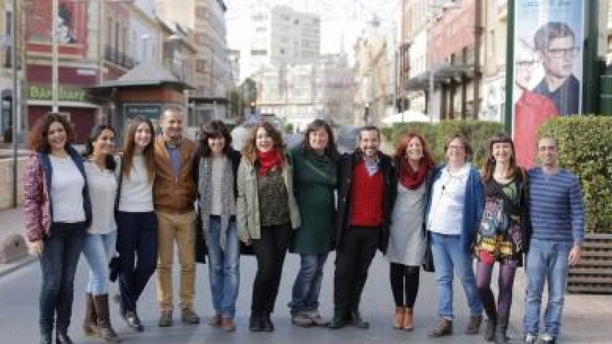 Foto de familia de los candidatos de Podemos
