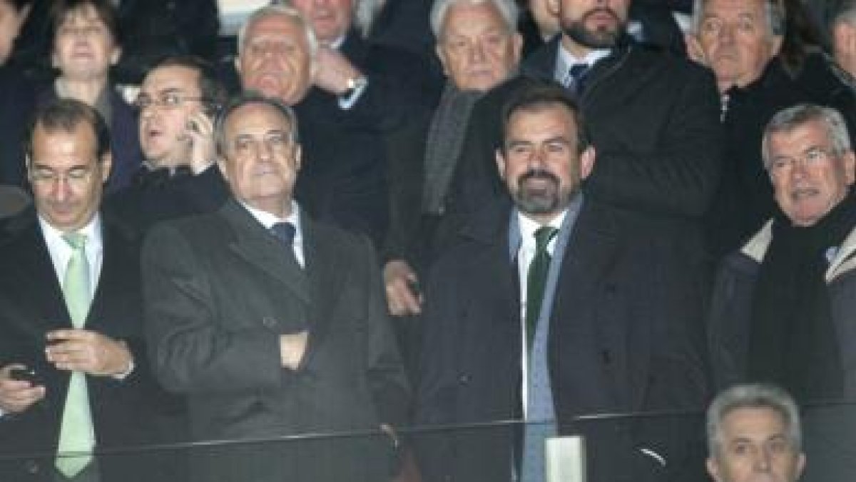 El palco del Bernabéu.