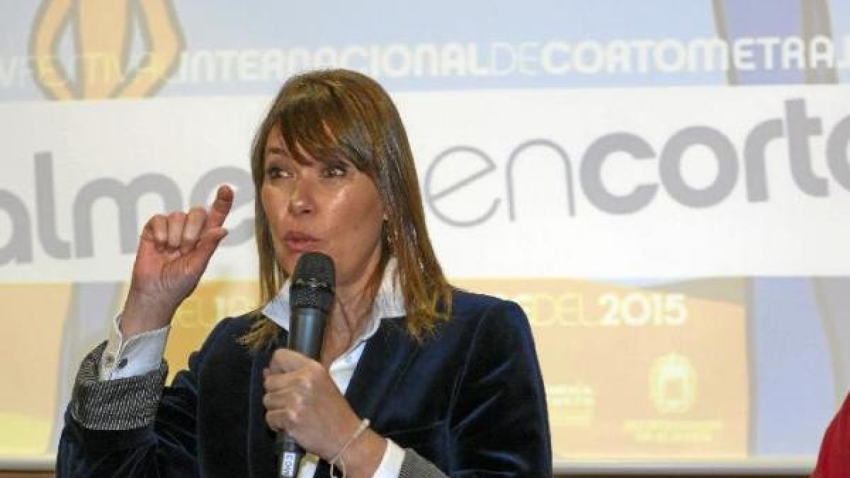 Mabel Lozano, durante la presentación del documental.