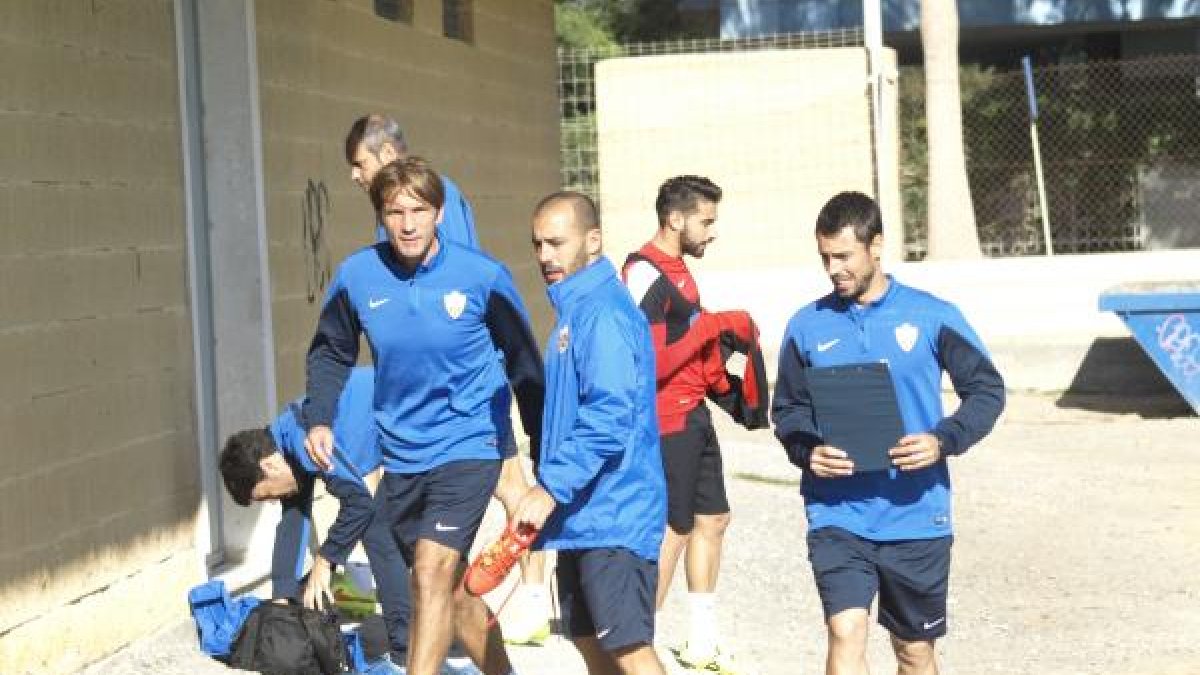 Joan Carrillo llegando a la Vega este jueves.