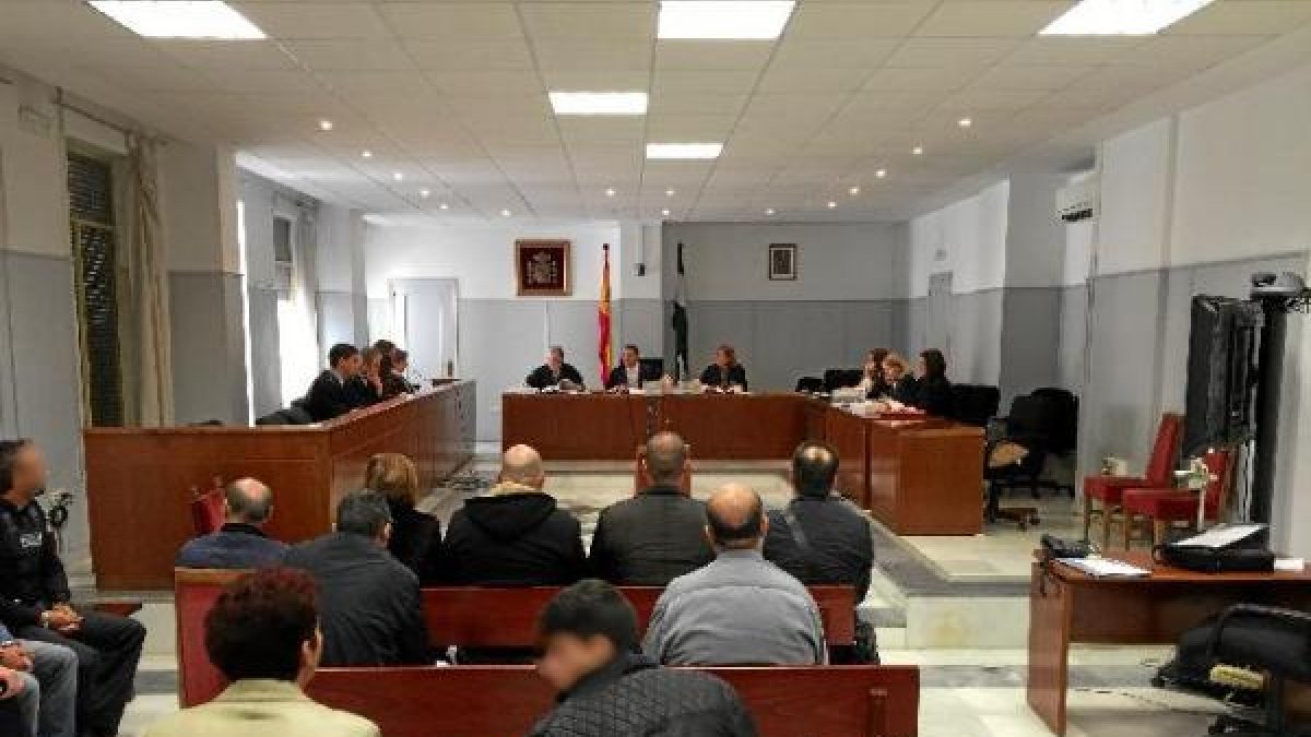 Sala de vistas durante la vista celebrada ayer