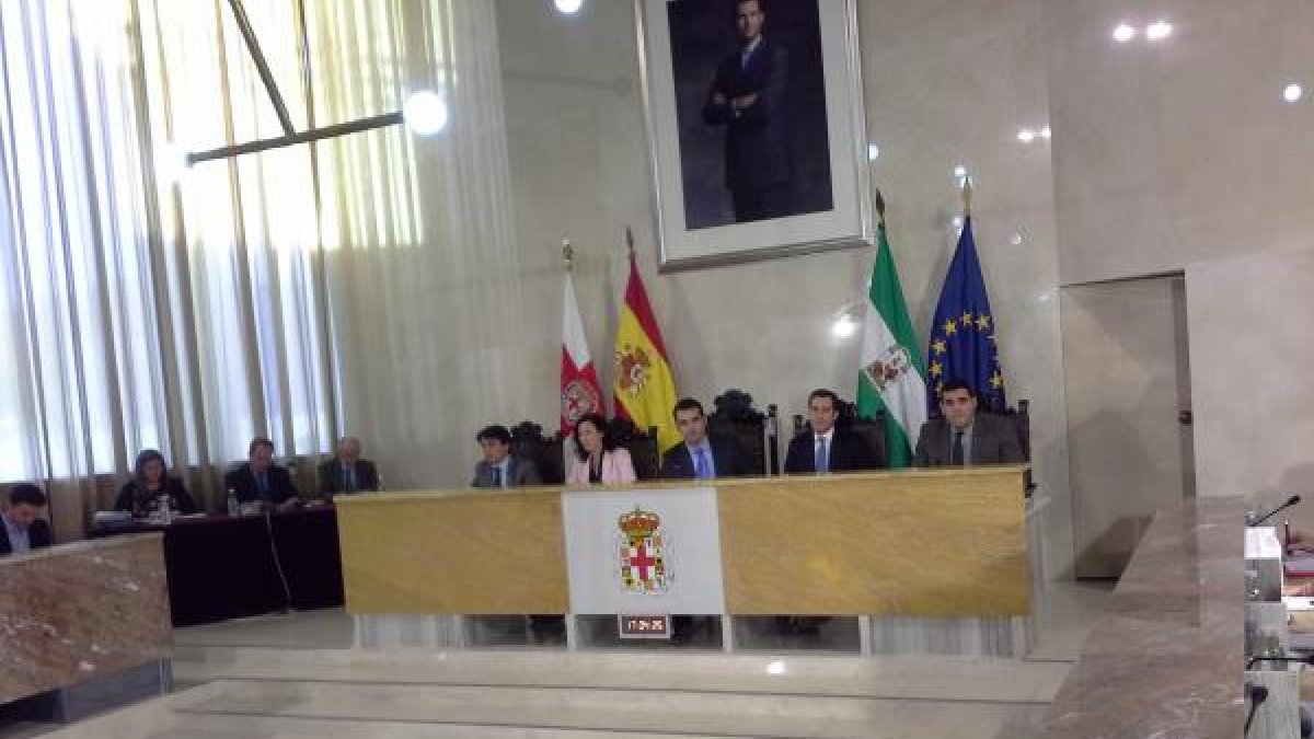 Ramón Fernández-Pacheco preside su primer pleno como alcalde.