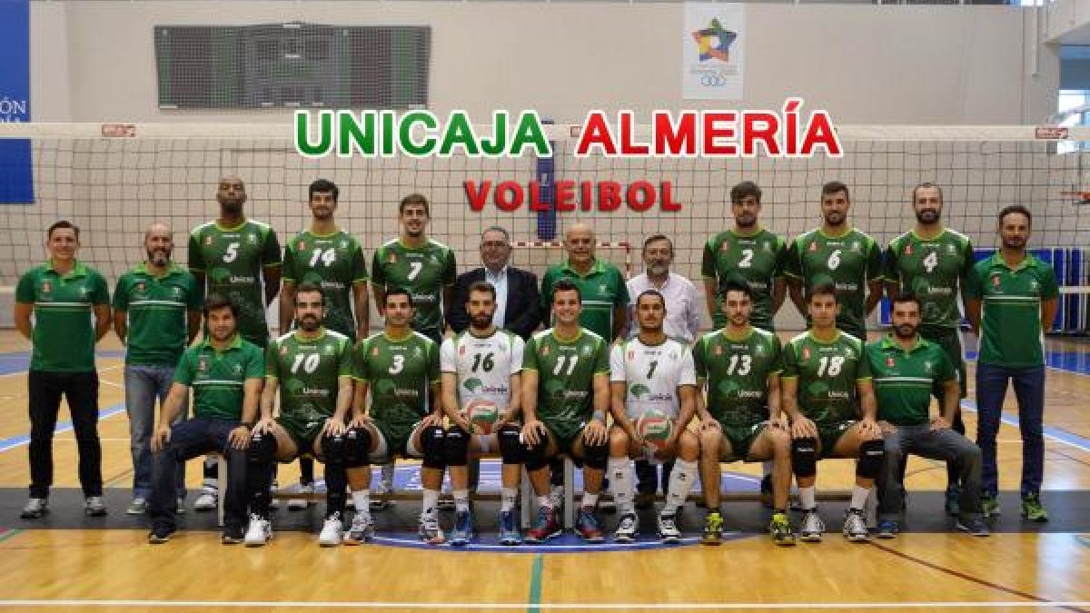 Foto de familia del Unicaja Almería.