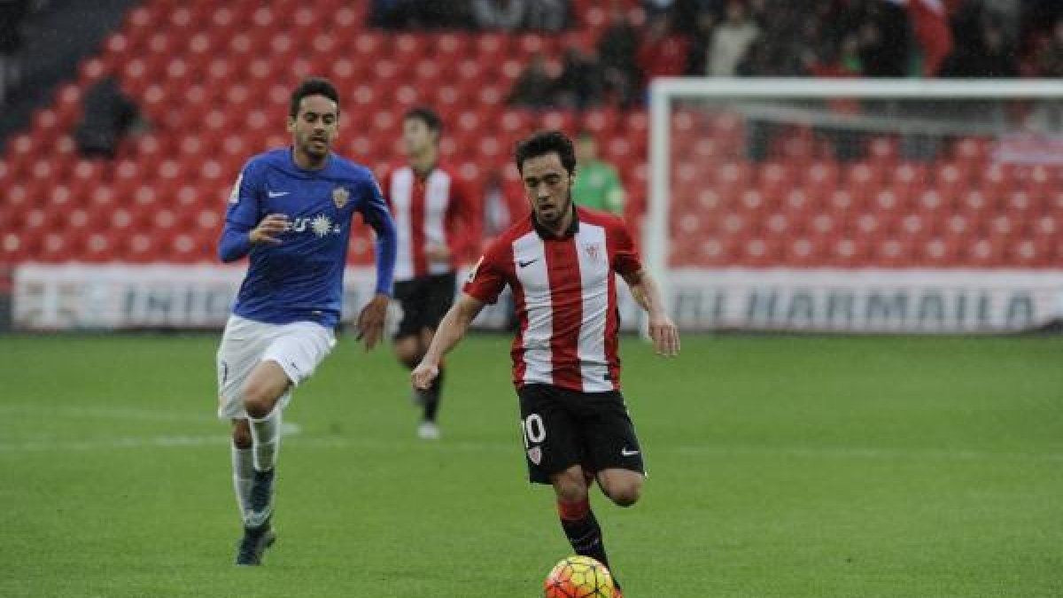 Una jugada del partido.