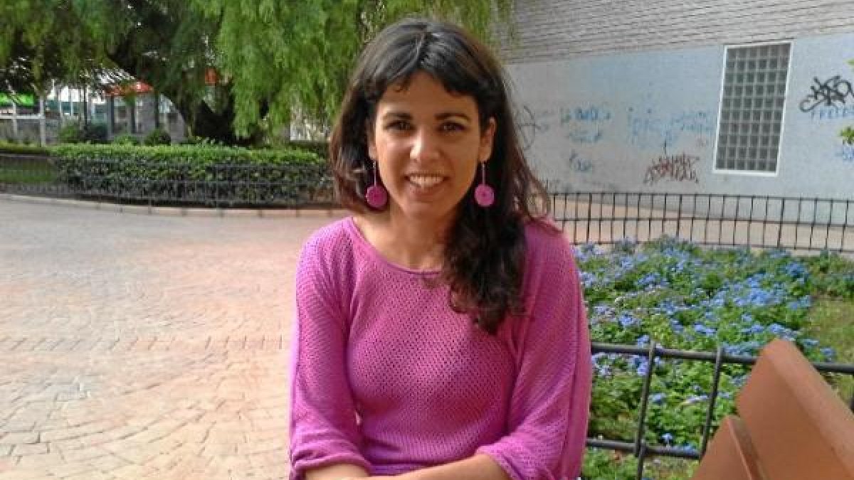 Teresa Rodríguez, fotografiada hace unos días en el Parque de Oliveros.