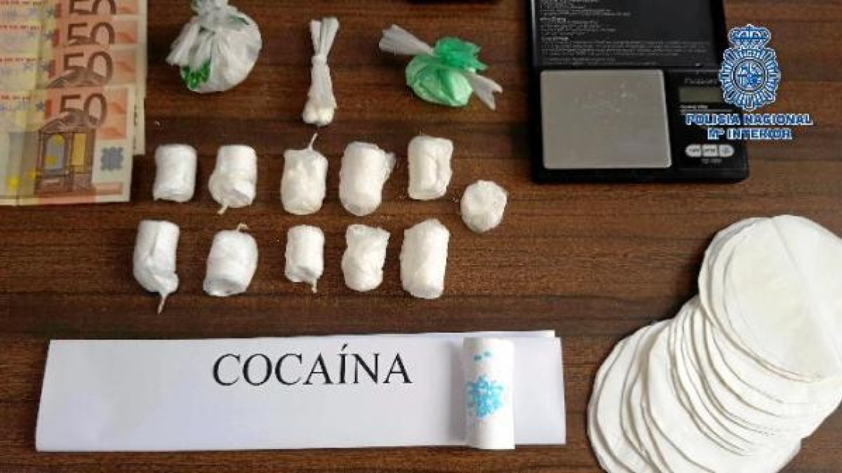 Material intervenido por la Policía Nacional.