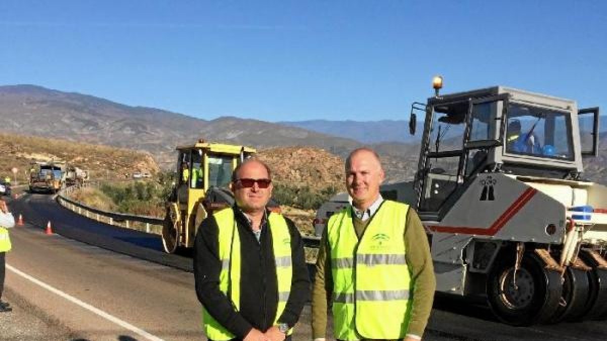 El delegado Joaquín Jiménez visitó ayer las obras.