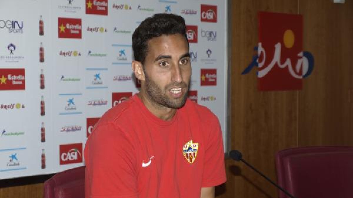 Ángel Montoro después del entrenamiento.