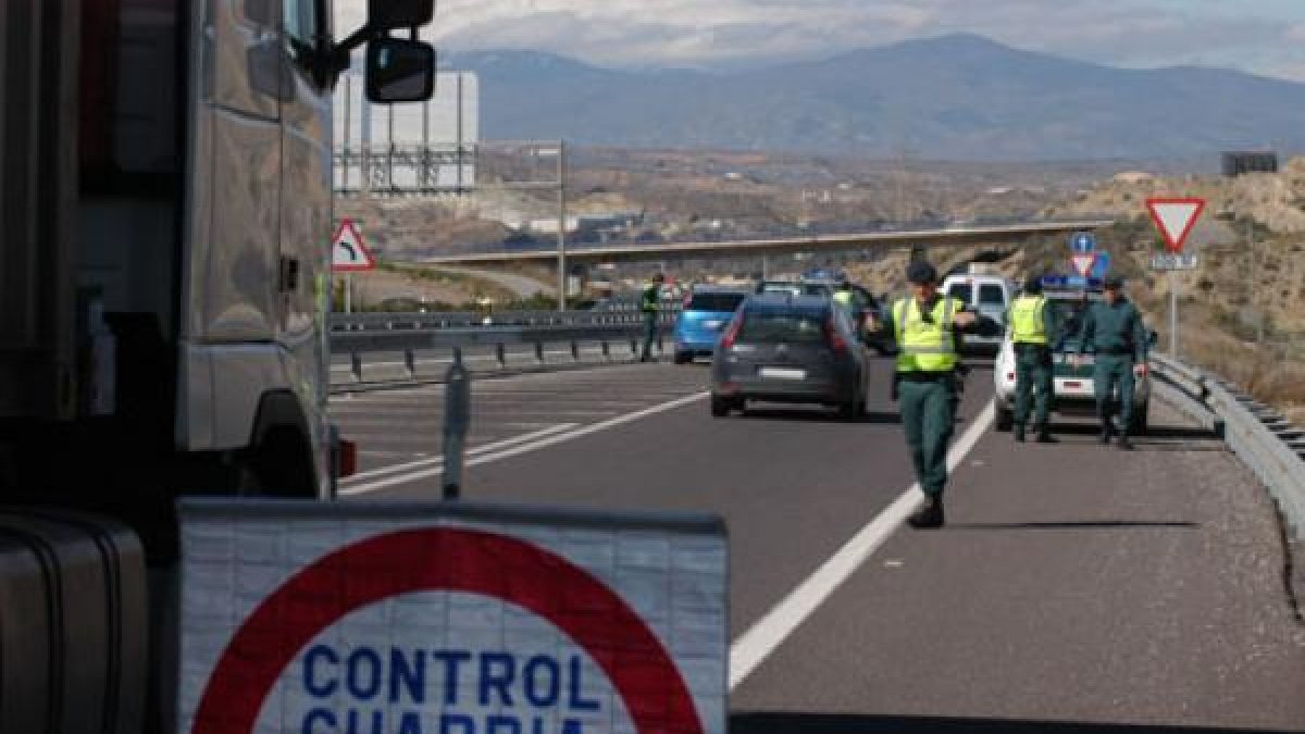 Control de la Guardia civil.