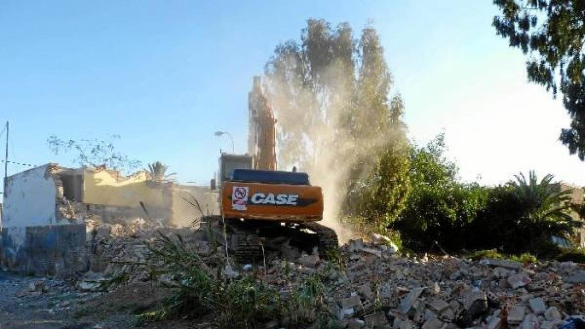 Momento de una de las demoliciones