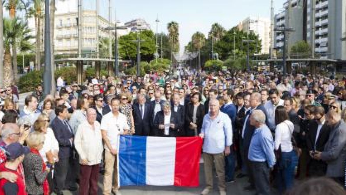 Imagen de la concentración de ayer en Almería.