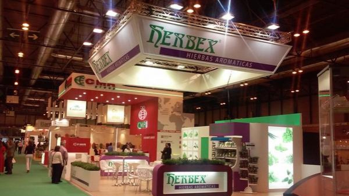 Stand de Herbex en la Feria Internacional de Frutas y Hortalizas de Madrid.
