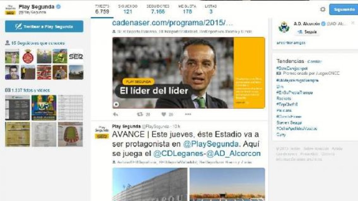 Play Segunda desde Butarque.