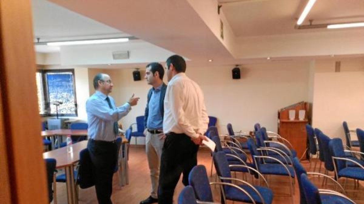 Luis Rogelio Rodríguez-Comendador junto a Ramón Fernández-Pacheco y Juan José Alonso