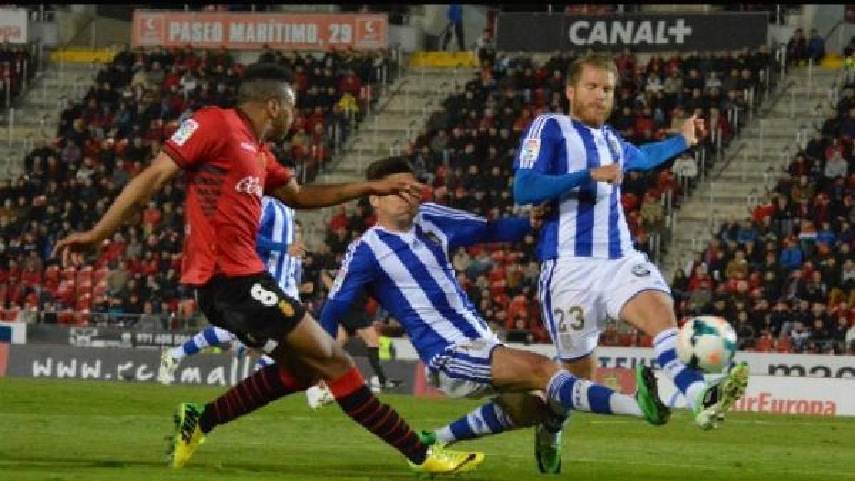 Jorge Morcillo en un partido con el Recreativo.