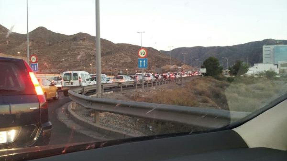 La salida de la capital a estas horas de la mañana.