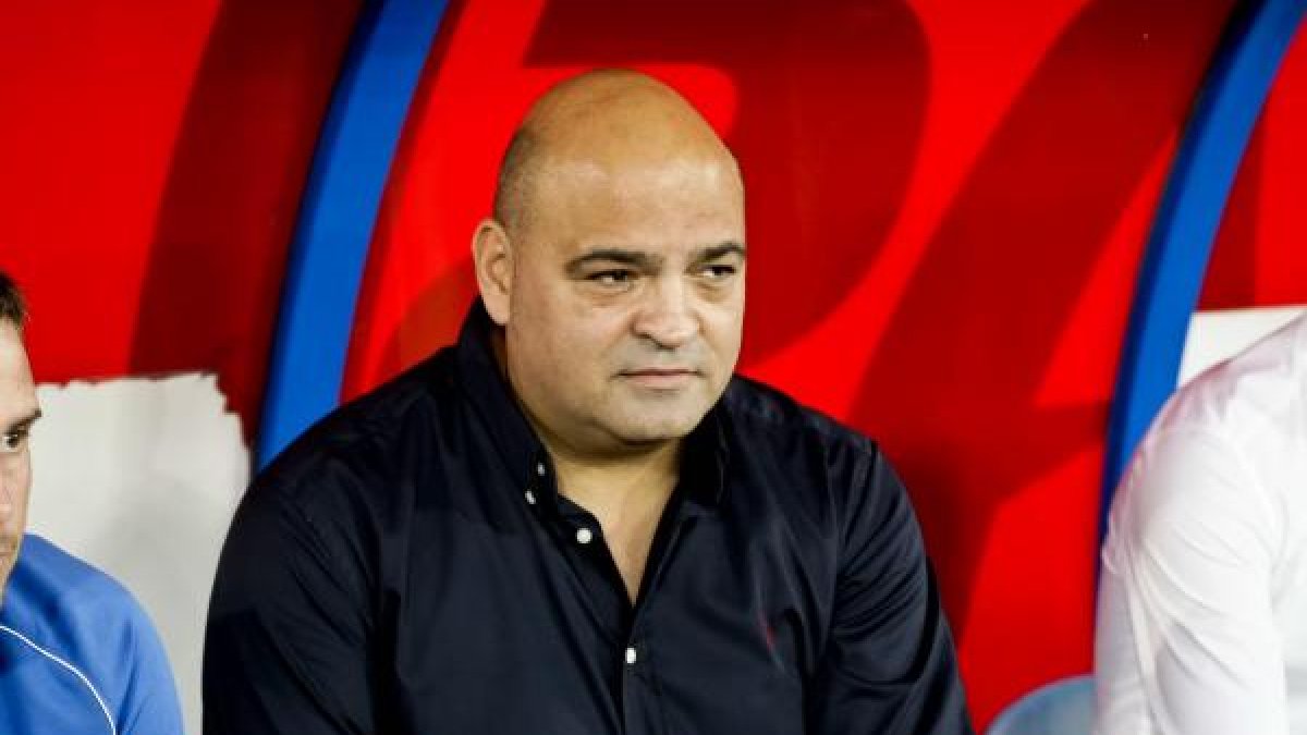 Cintas, en su etapa como entrenador del Almería B.