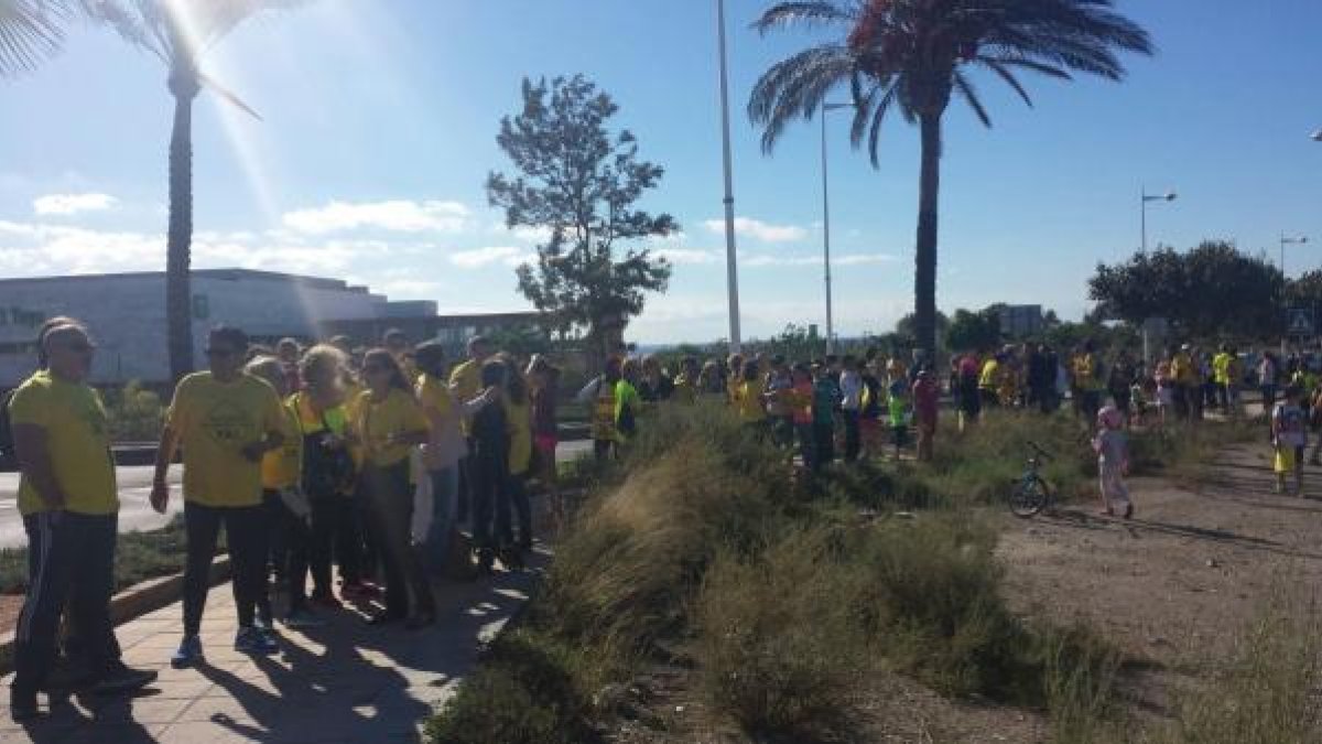 Imagen de la concentración de esta mañana.