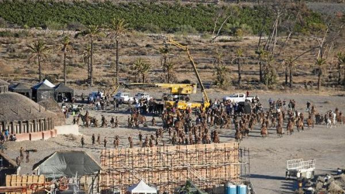 Rodaje de ‘Juego de Tronos’ en el paraje de El Chorrillo de Sierra Alhamilla, en Pechina.