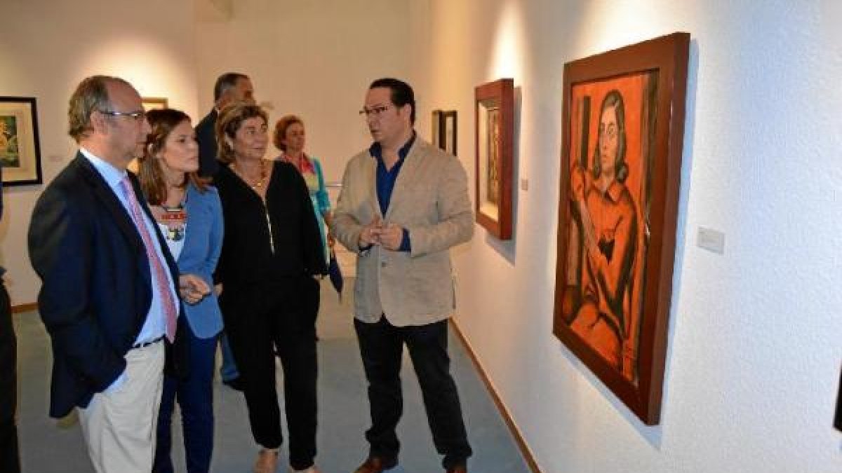 Inauguración ayer de la exposición.