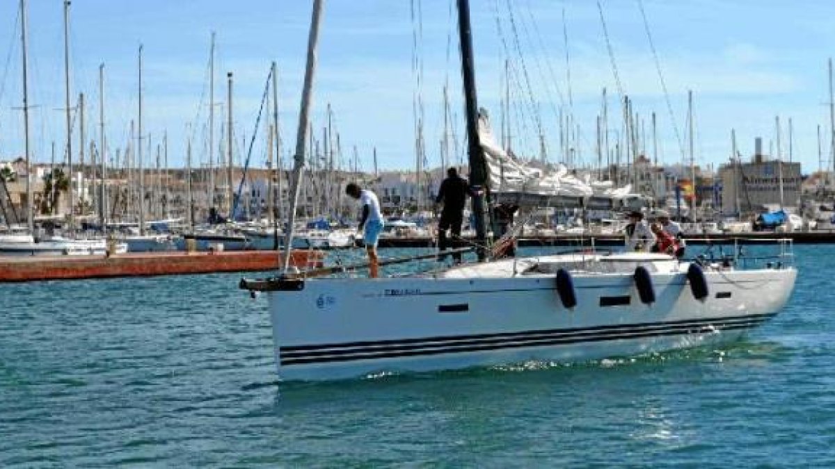 La llegada al Puerto de Almerimar.