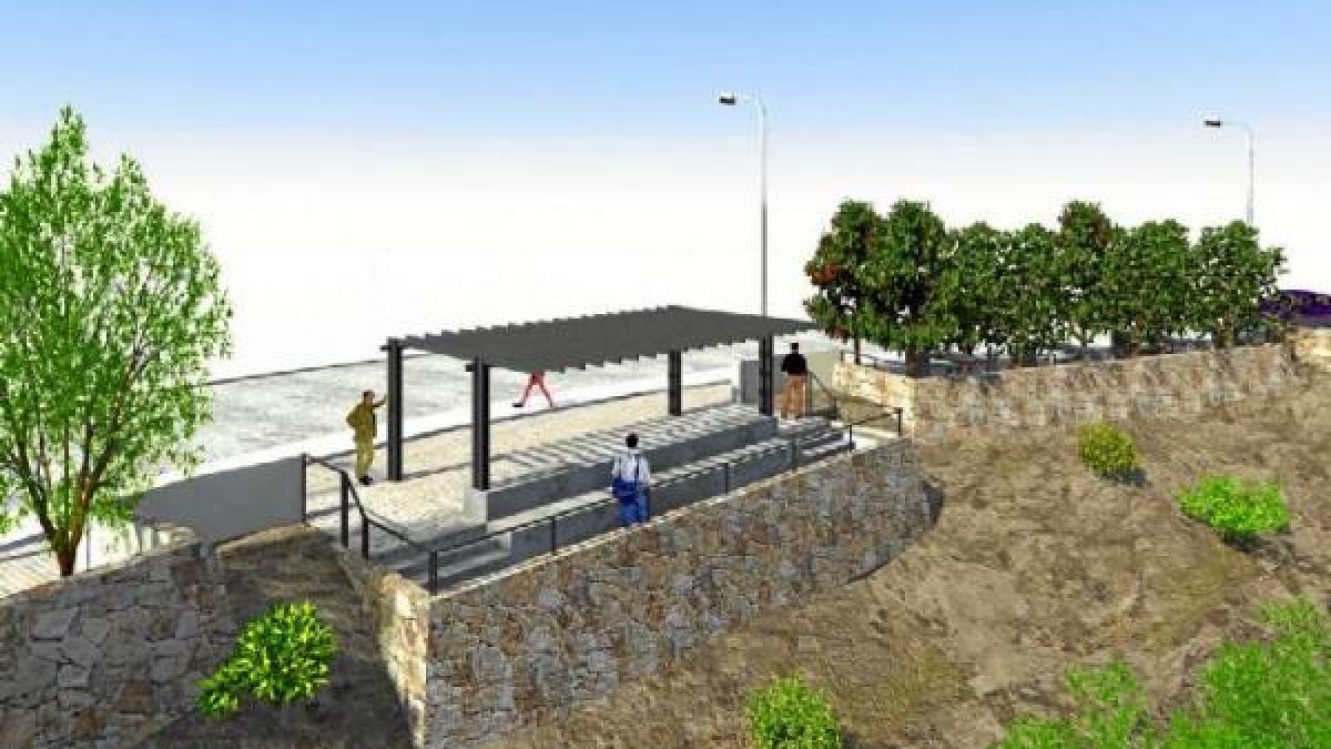 Imagen del futuro Mirador de Las Colinas, en Aguadulce norte.
