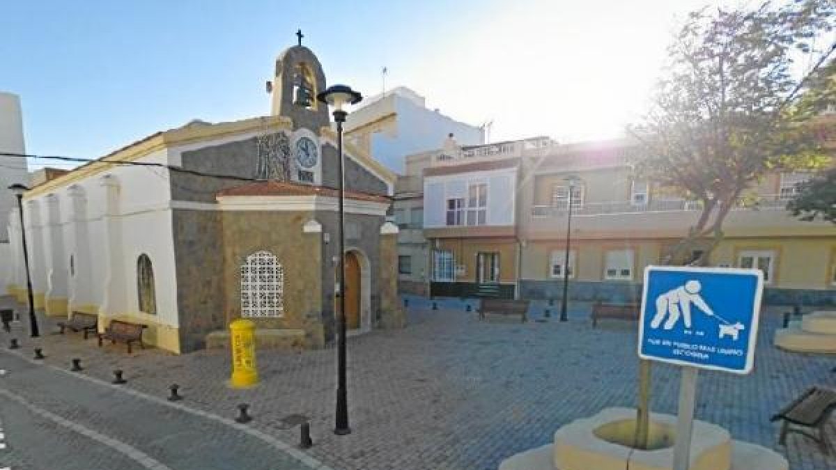 Exterior de la iglesia de la Balerma, en el municipio de El Ejido.