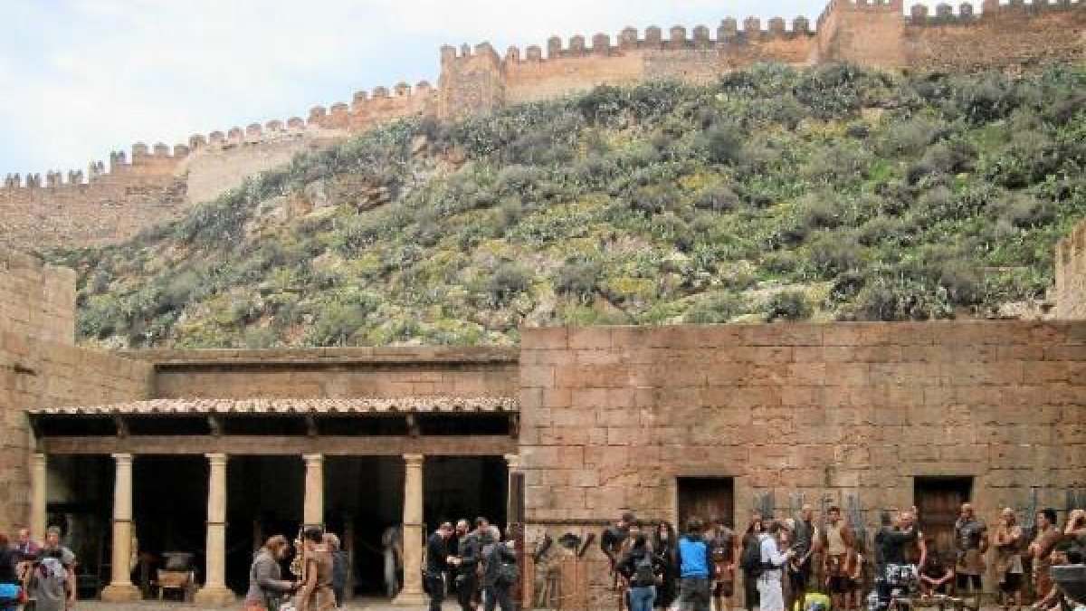 Rodaje de la película Clavius en Almería.