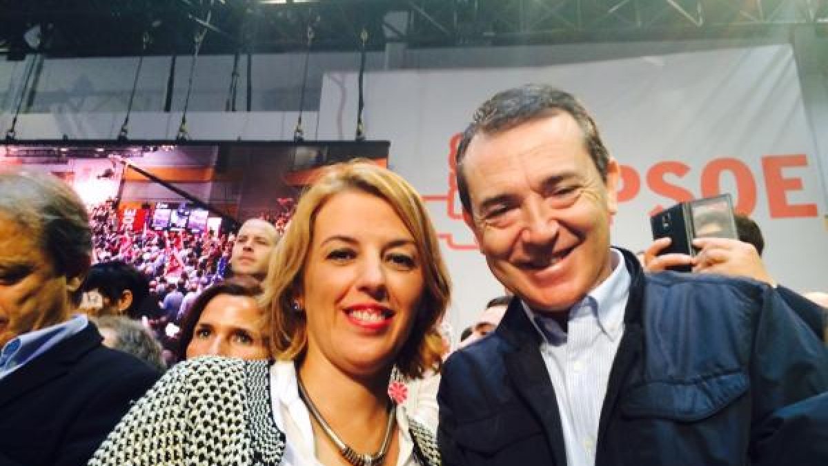 Sonia Ferrer y Juan Carlos Pérez Navas ayer en Madrid.