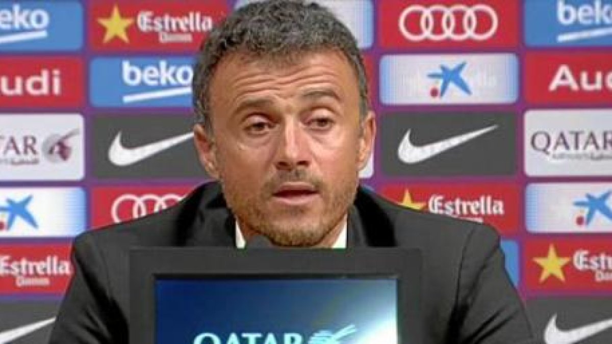 Luis Enrique se queda sin palabras.