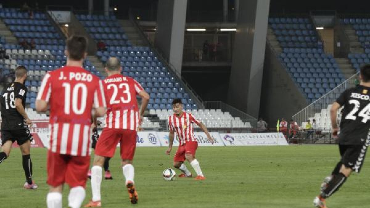 Lolo Reyes en el partido de Copa frente al Nástic.