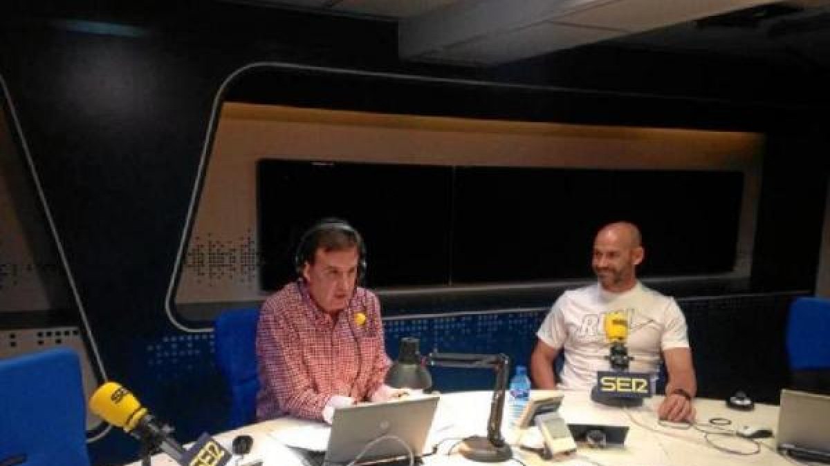 José Ramón de la Morena con Paco Jémez.