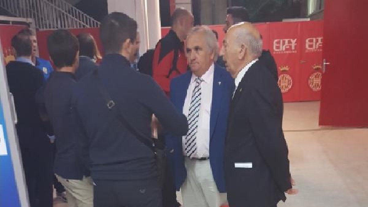 Alfonso García, en la zona mixta de Montilivi.
