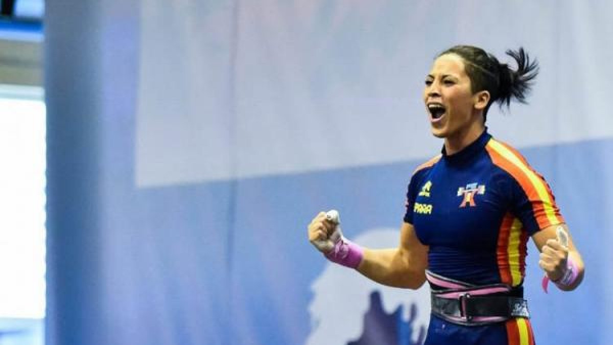 Mouna Skandi en acción.