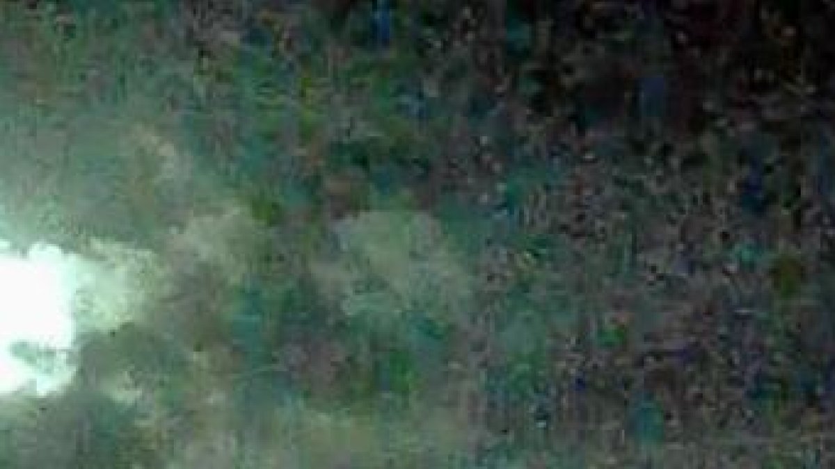 Imagen de la bola de fuego captada por las cámaras de Calar Alto.