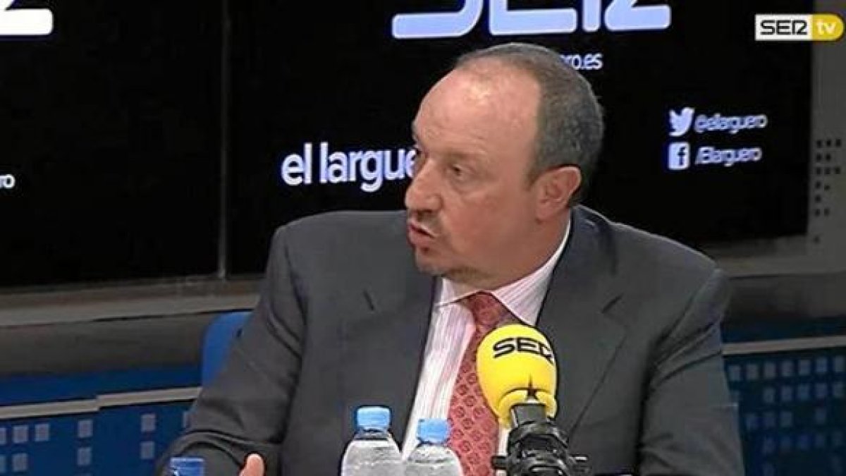 José Ramón de la Morena con Rafa Benitez.