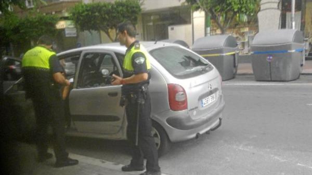 Desperfectos en el vehículo atacado