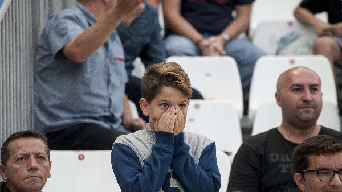 Un joven aficionado.