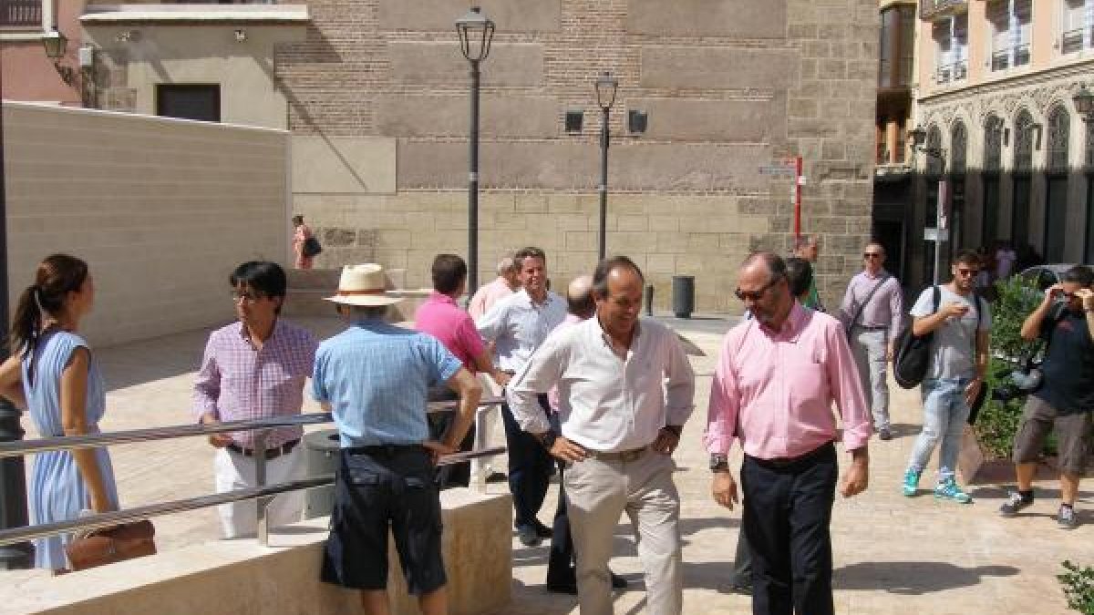 Imagen de archivo de la Plaza Manuel Pérez el día de su inauguración.