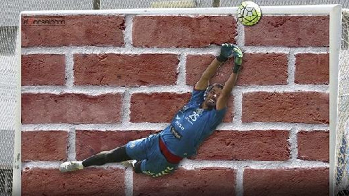 El portero del Tenerife.