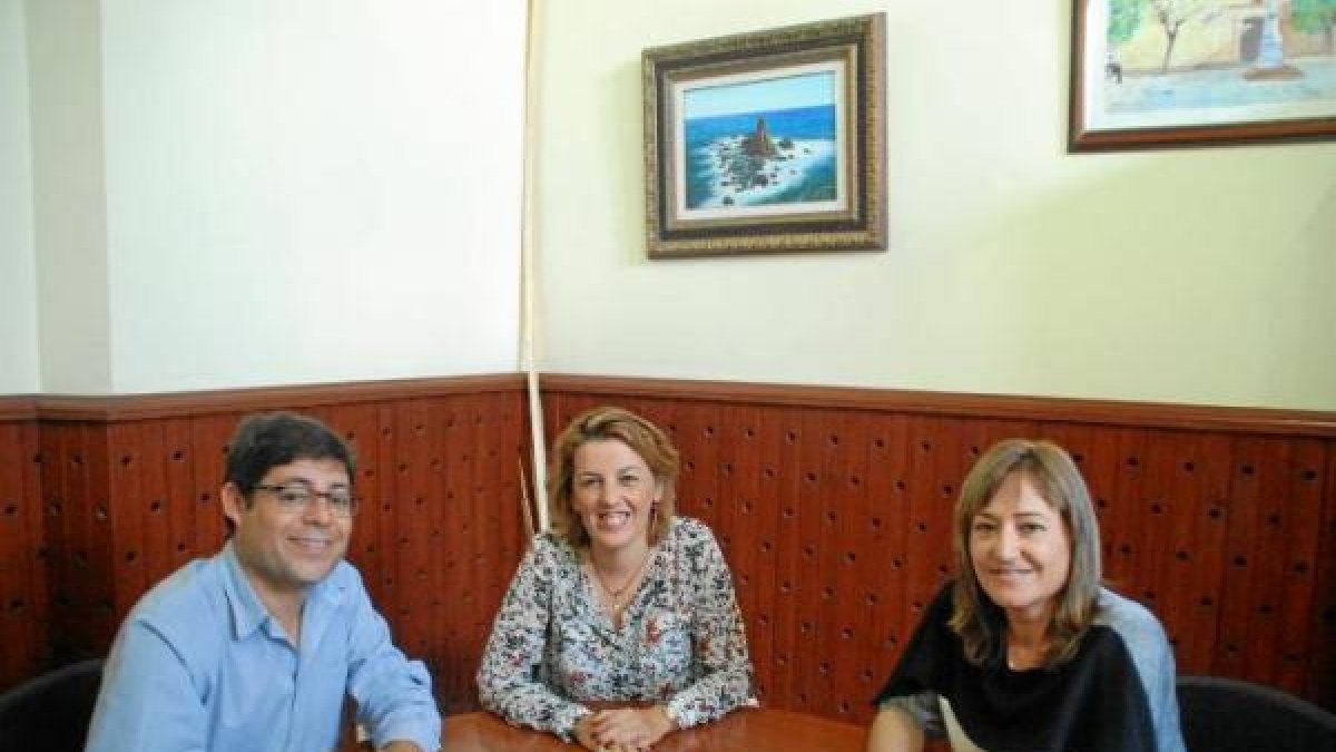 Alexis Pineda, Sonia Ferrer y Esperanza Pérez.