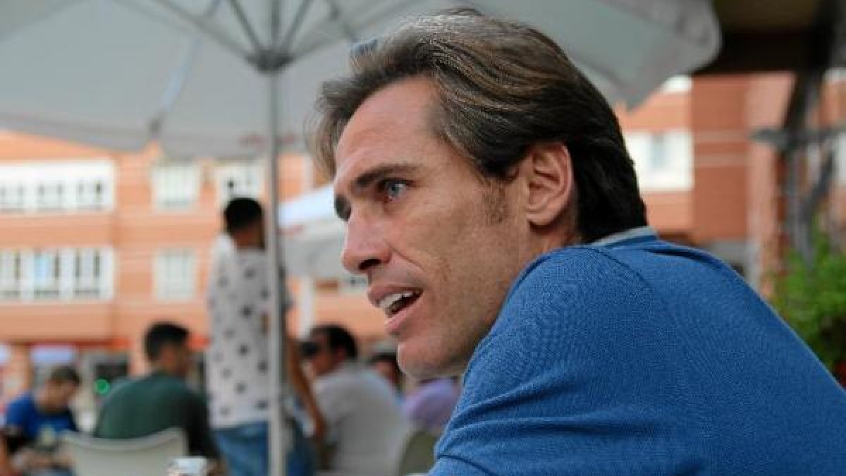 El jugador de la UD Almería, Corona.