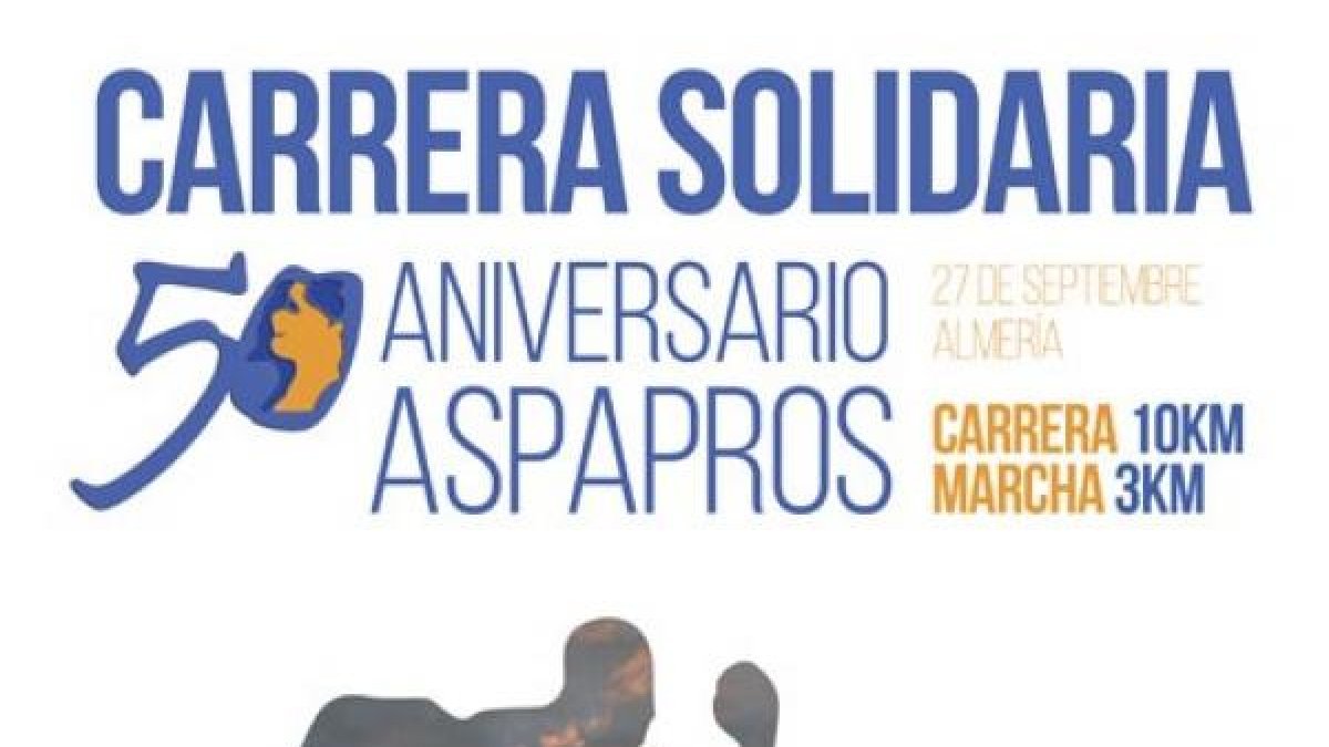 Cartel de la carrera solidaria.