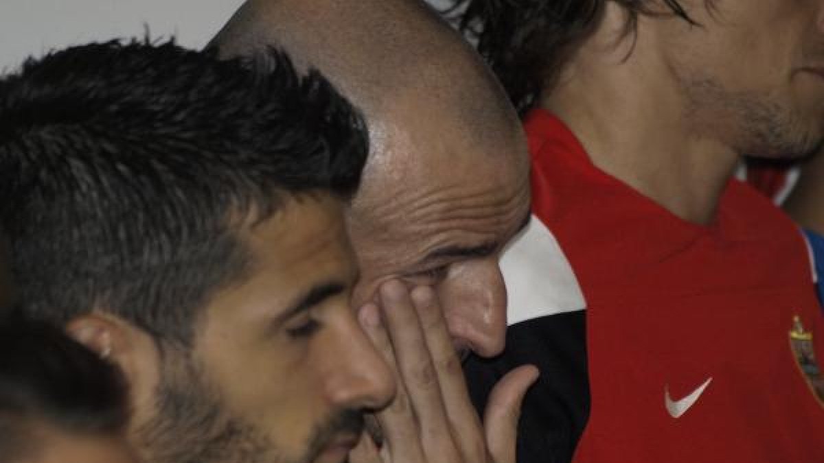 Soriano se emocionó con las palabras de Corona.