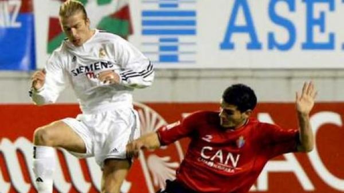 Aloisi en un Osasuna-Real Madrid.