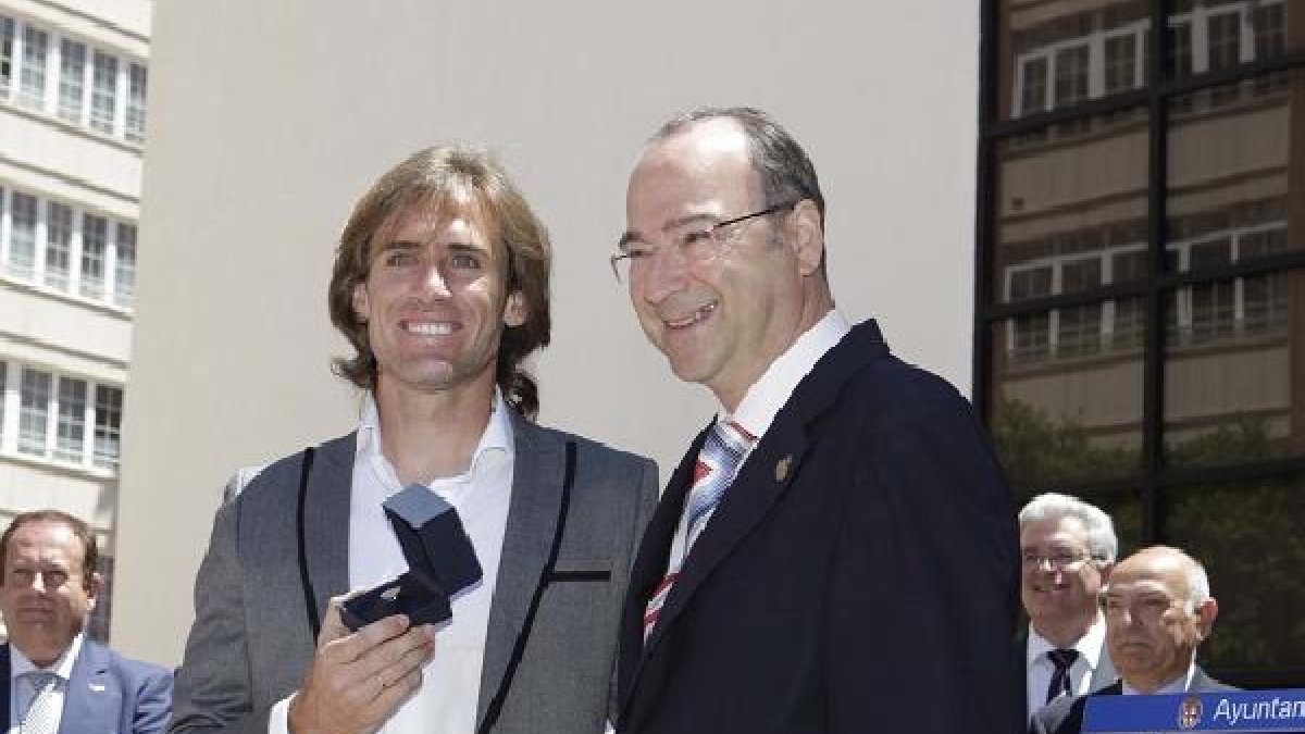 Corona y el alcalde de Almería.