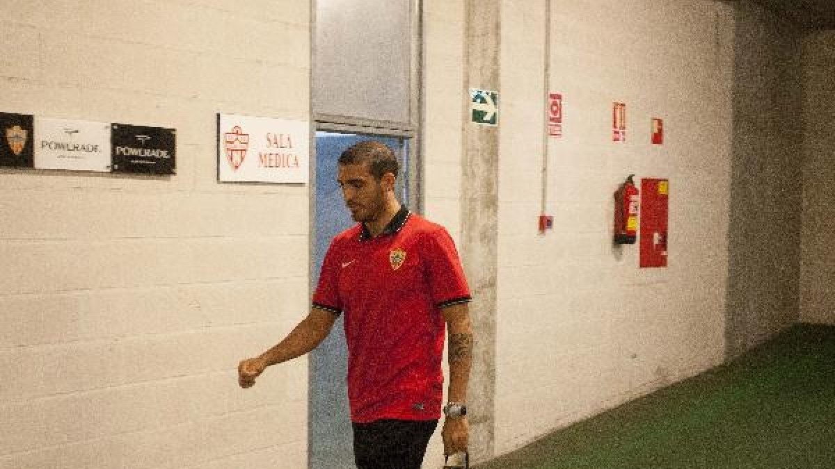 Fran Vélez, en la zona mixta.